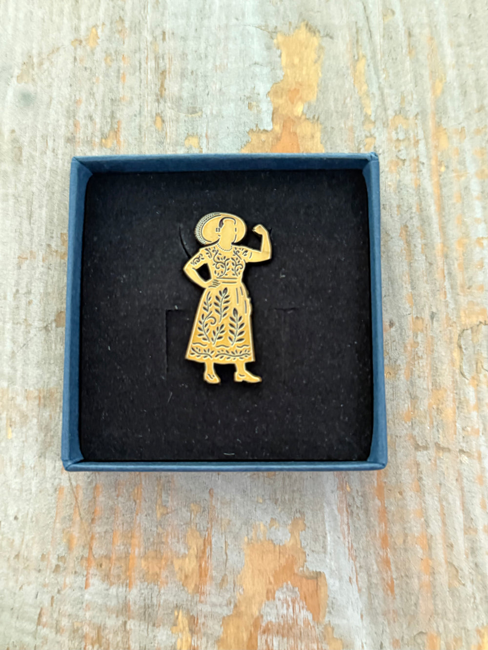 Broche Zeeuwse Meisje in sieradendoos