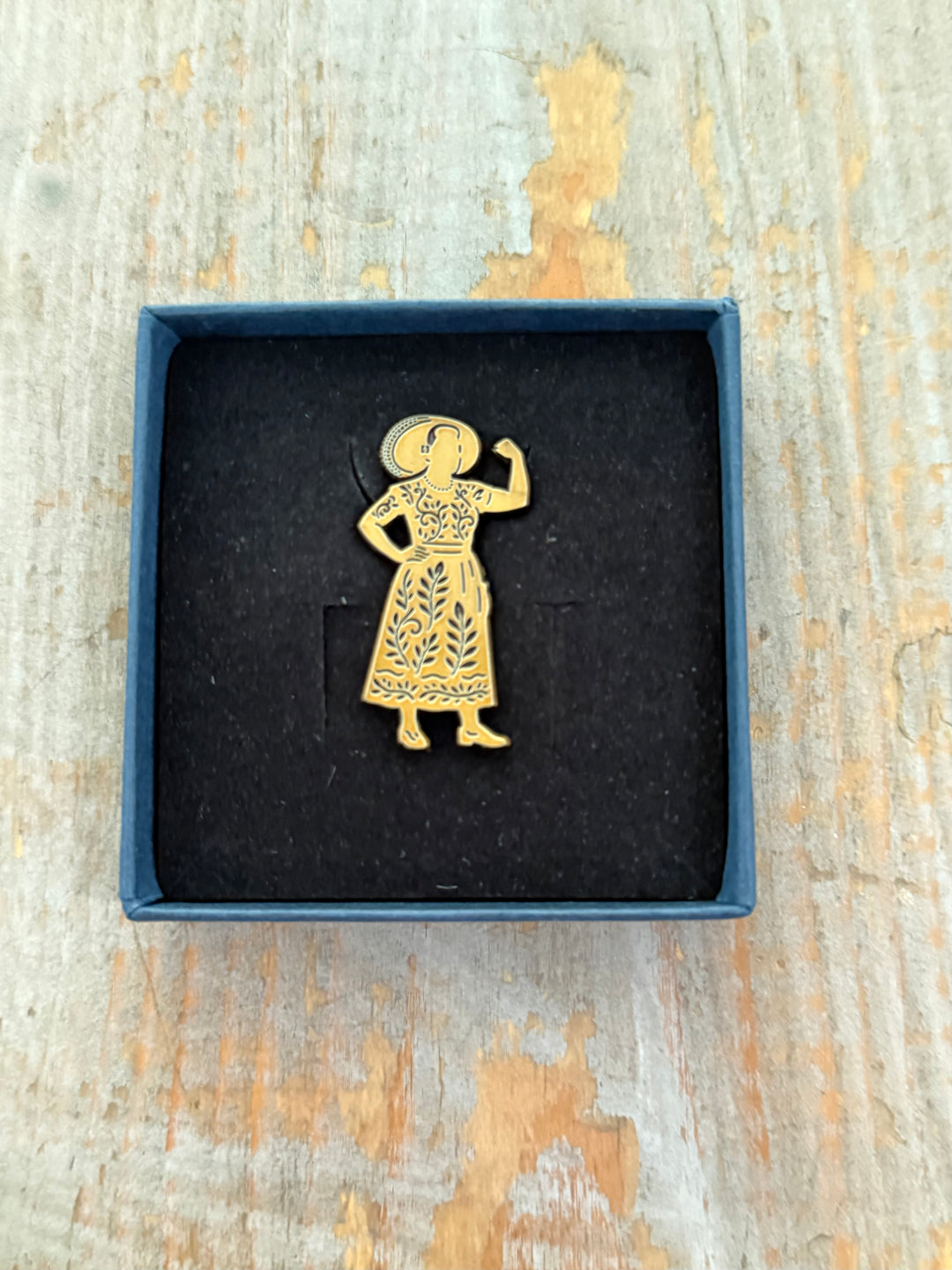 Broche Zeeuwse Meisje in sieradendoos