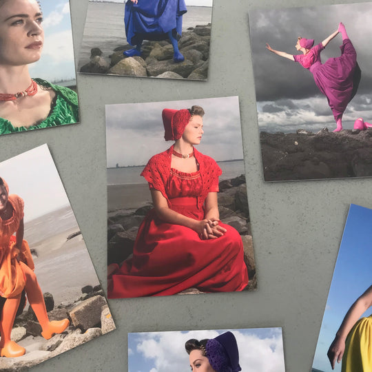 Detailfoto kaartenset Zeeuws Meisje 
