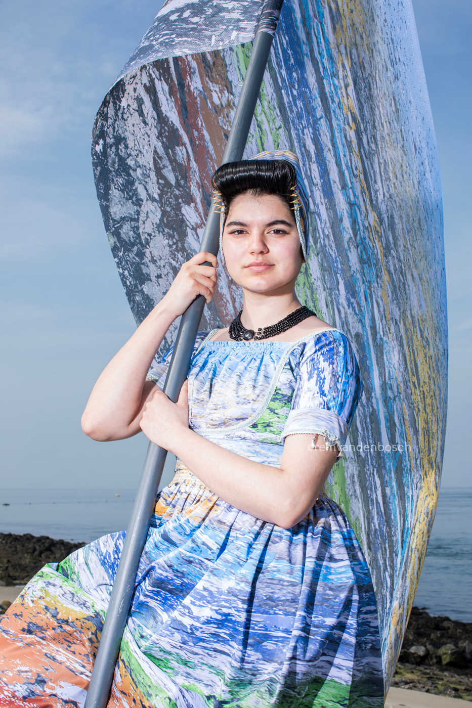 Esmee in de UNESCO Geopark Schelde Delta dracht 