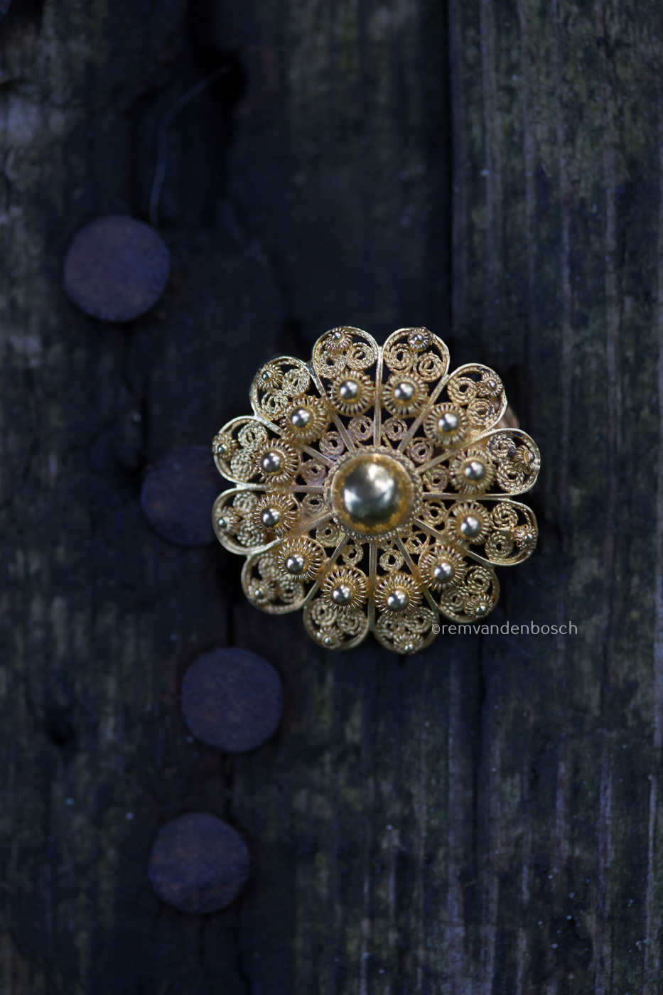 staand beeld gouden Zeeuwse broche fotografie Rem van Den Bosch 