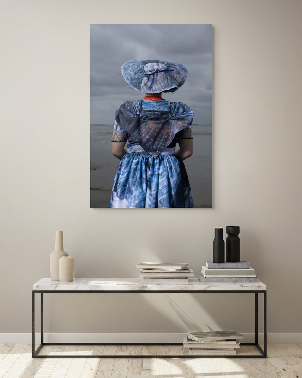 Mock up moderne Nieuwlandse dracht 