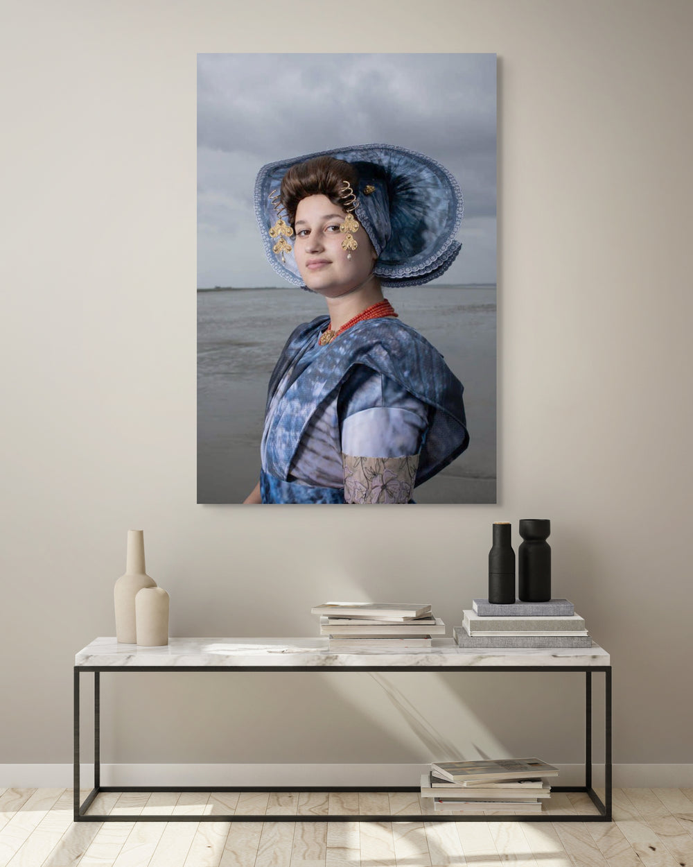 Mock up Merit in Nieuwlandse dracht 