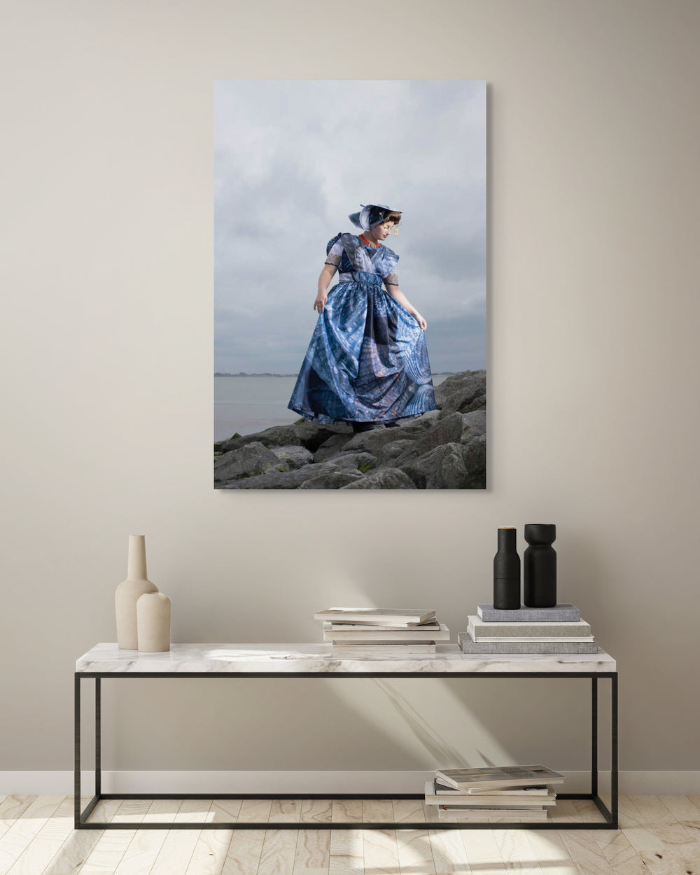 Mock up Merit in moderne Nieuwlandse dracht 