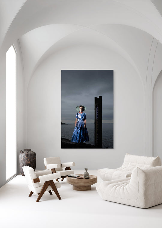 Mock up Ilyana in modern Arnemuiden met peilschaal 