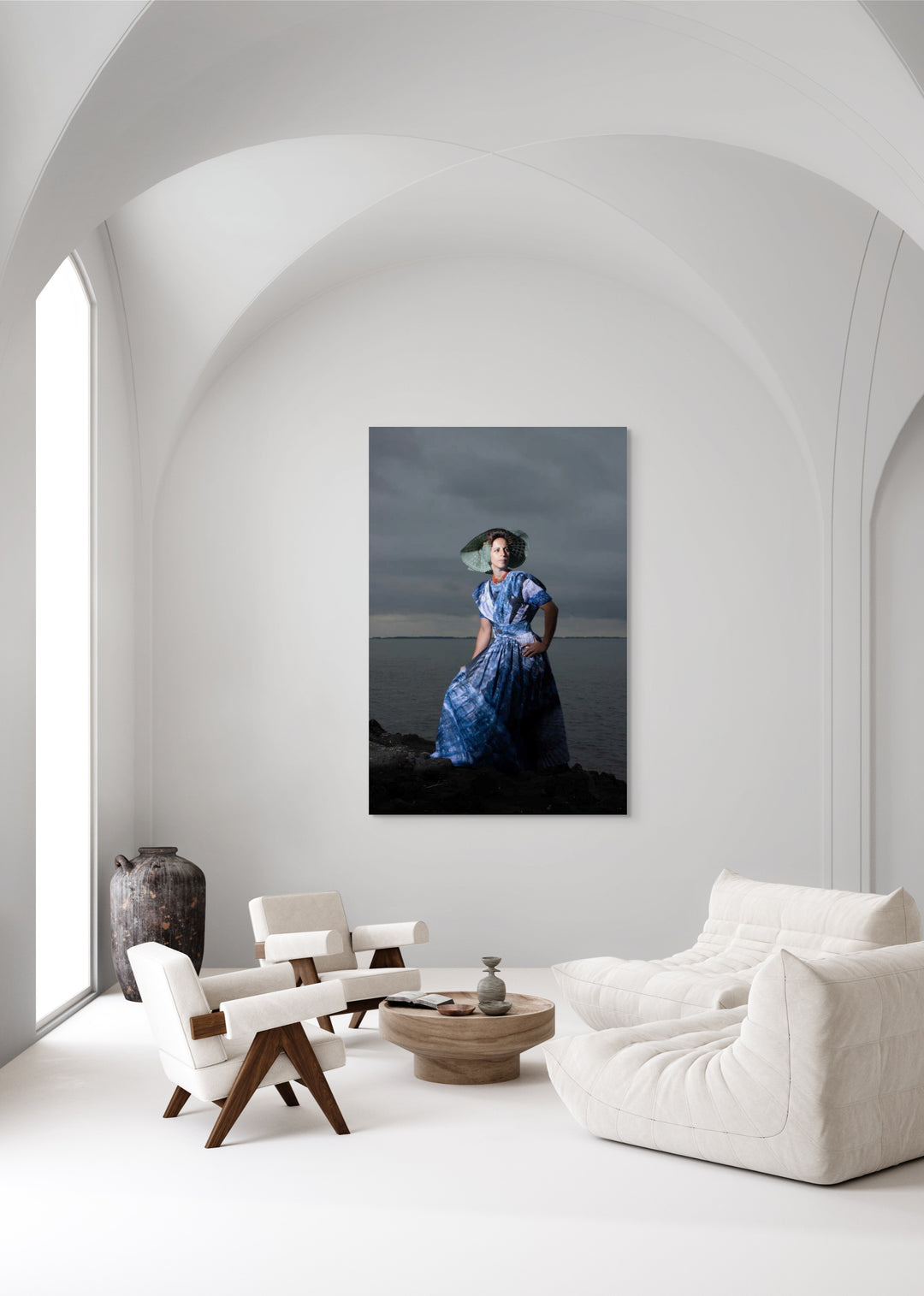Mock up Ilyana in de moderne dracht van Arnemuiden 