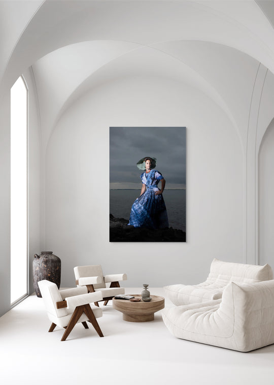 Mock up Ilyana in de moderne dracht van Arnemuiden 