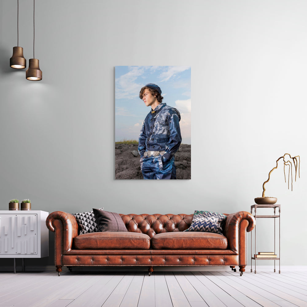 muurdecoratie Rem van Den Bosch, mees in Zeeuws mannenpak 