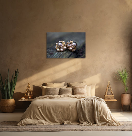 gouden keelknopen muurdecoratie re van Den Bosch 