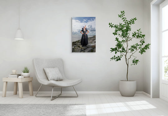 muurdecoratie Ilyana in de dracht van Axel op de dijk rem van den Bosch 