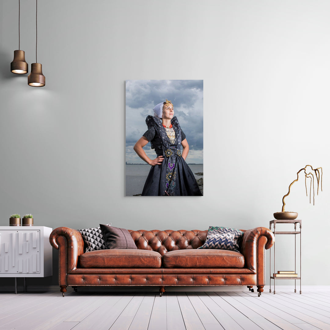 Ilyana in de dracht van Axel, portret van Rem van den Bosch 