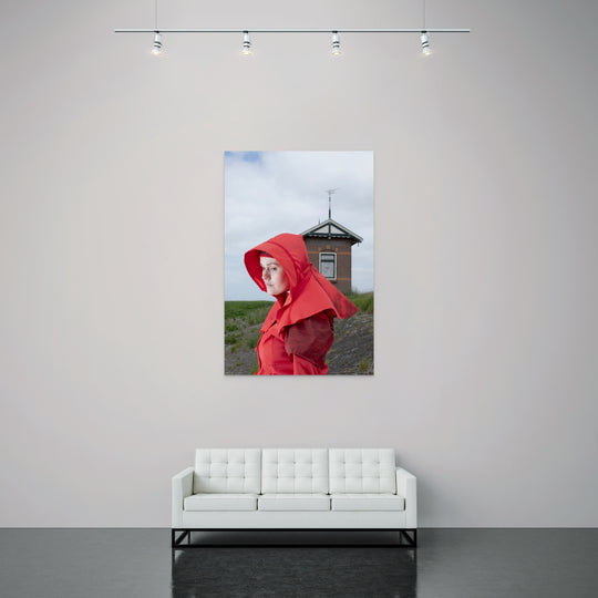 muurdecoratie, Linde in rode rouwdracht van Wieringen, muurkunst, wandkunst, Rem van den Bosch 